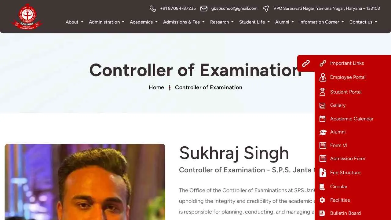 Home - Controller of Examination